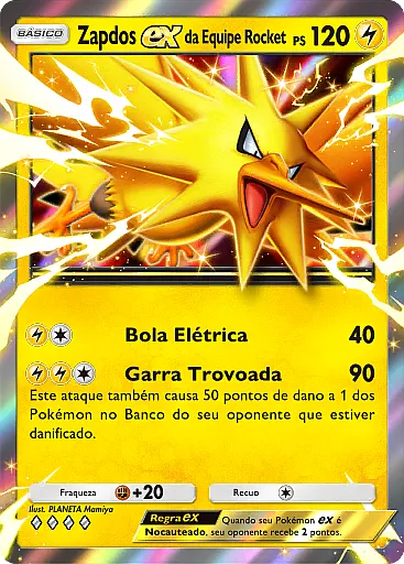 Zapdos ex da Equipe Rocket