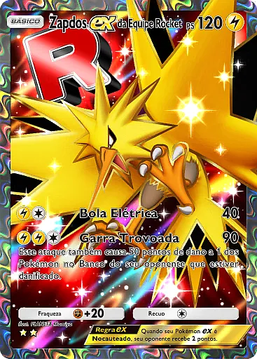Zapdos ex da Equipe Rocket
