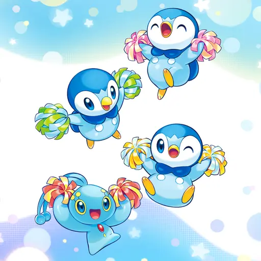 Manaphy e Piplup