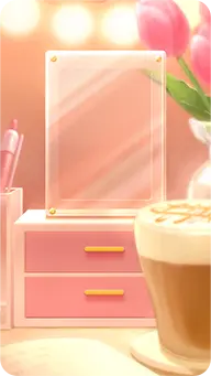 Pink Desk Frame