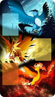 Zapdos, Articuno e Moltres (Fundo)